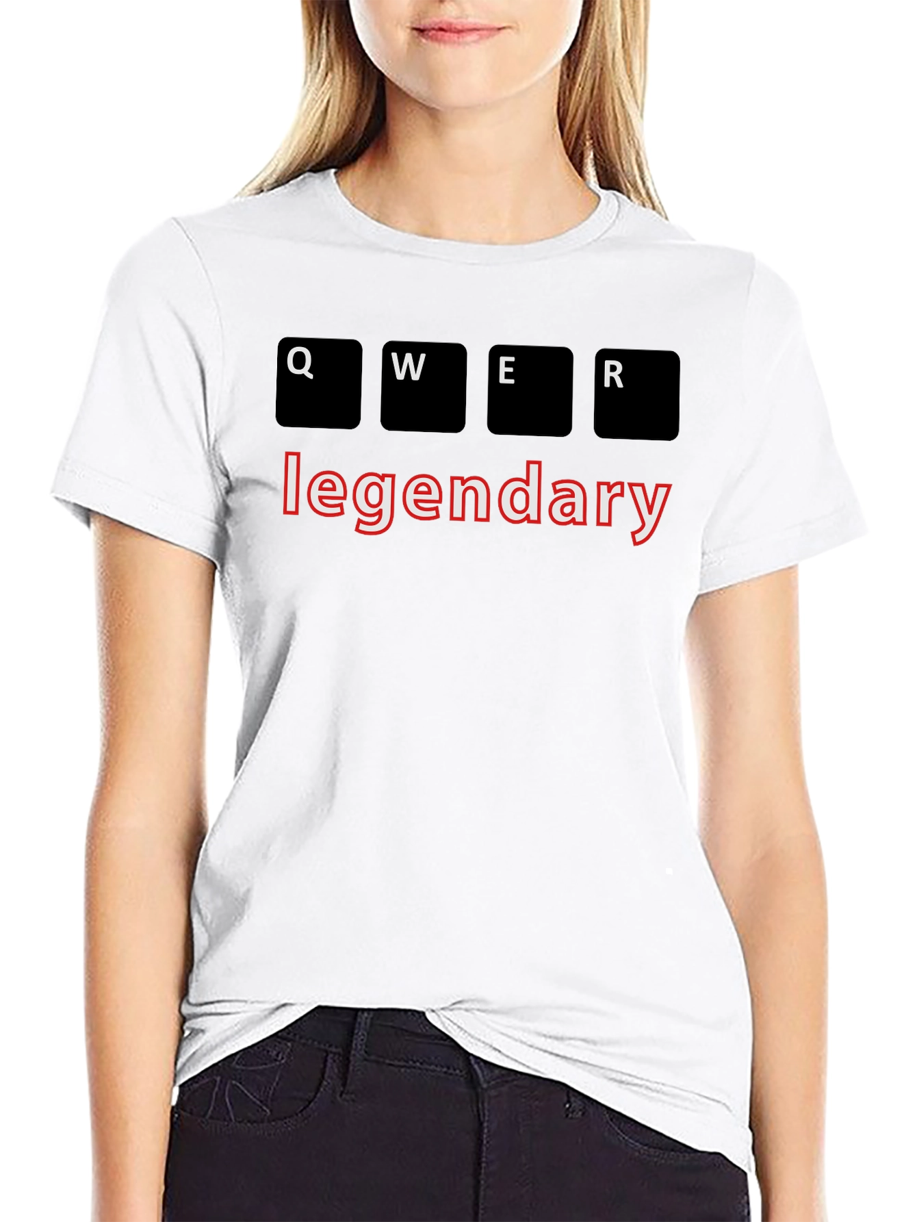 Legendary Gamer QWER T-Shirt - Black