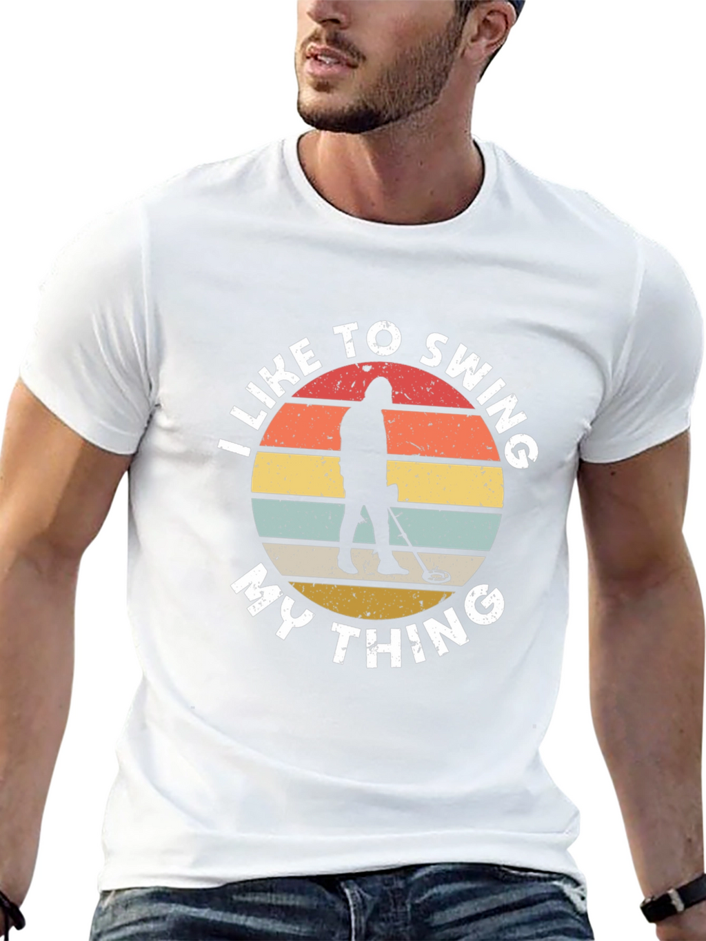 I Like To Swing My Thing Metal Detecting T-Shirt