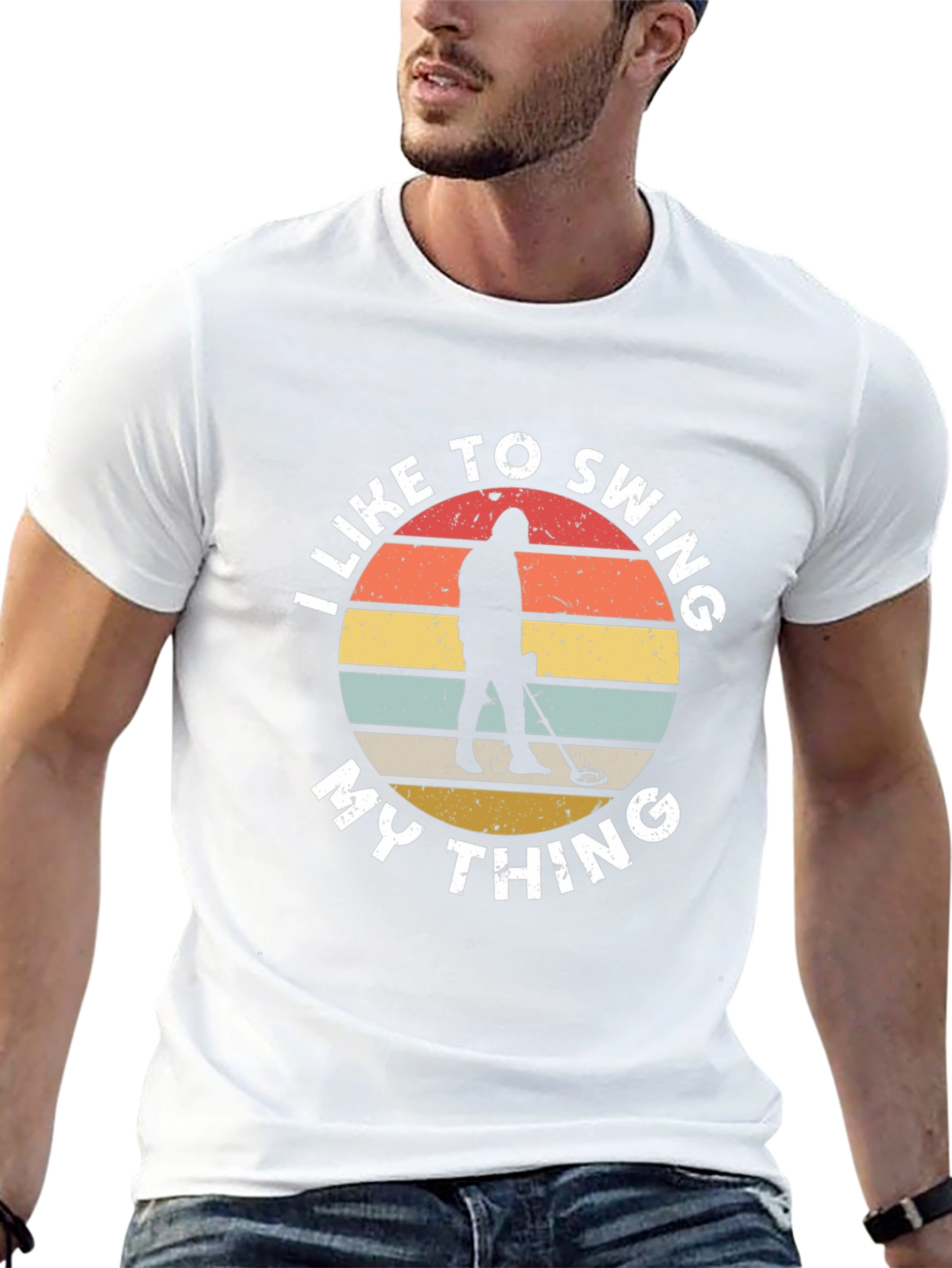 I Like To Swing My Thing Metal Detecting T-Shirt