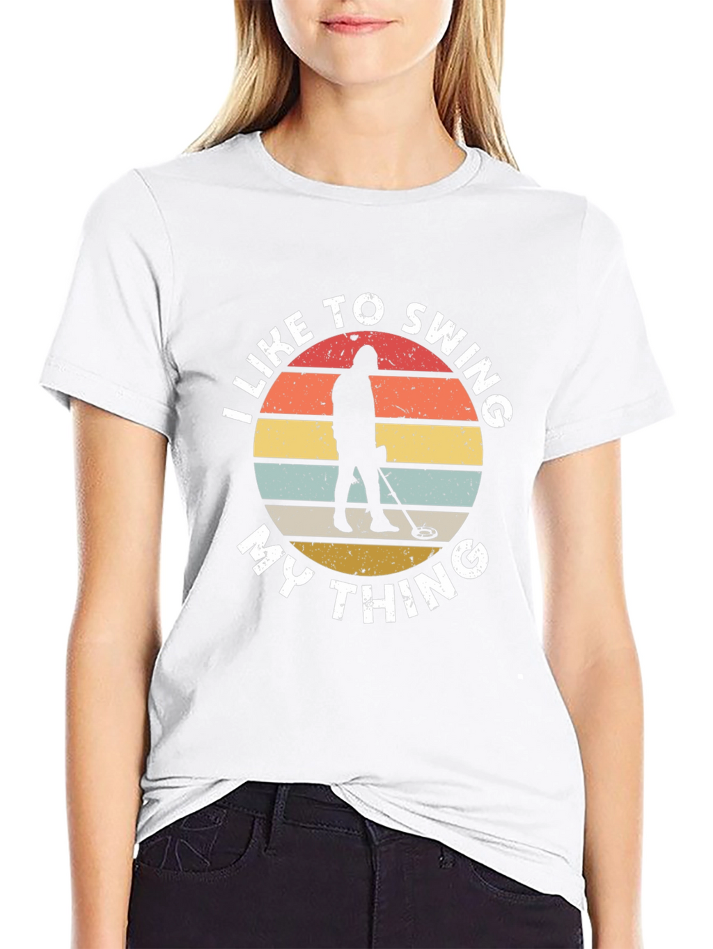 I Like To Swing My Thing Metal Detecting T-Shirt