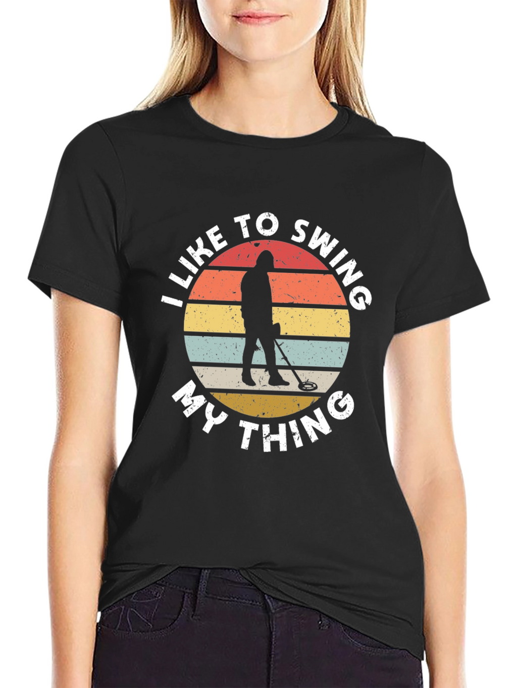 I Like To Swing My Thing Metal Detecting T-Shirt