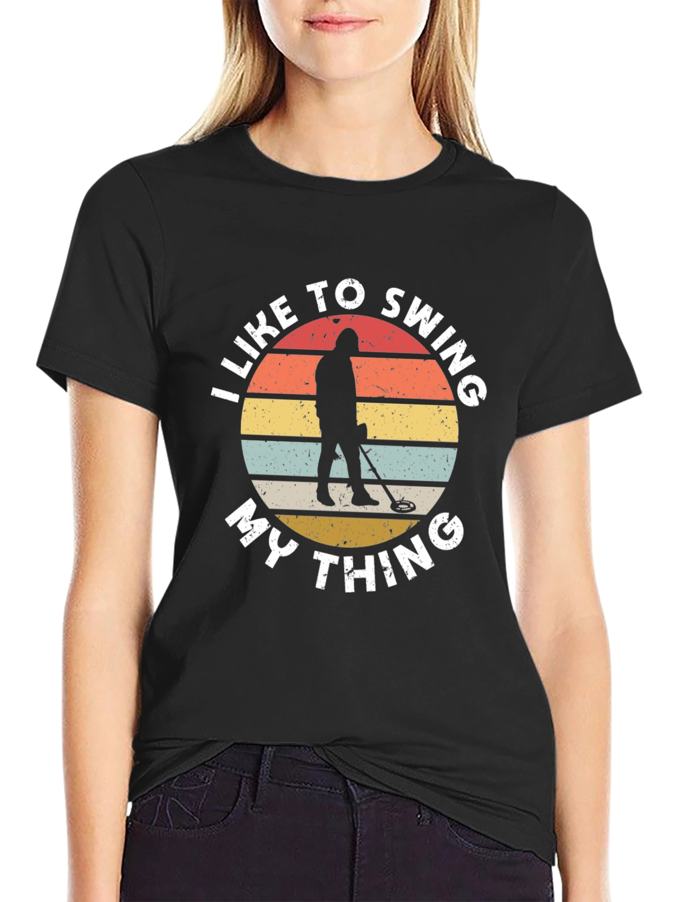 I Like To Swing My Thing Metal Detecting T-Shirt