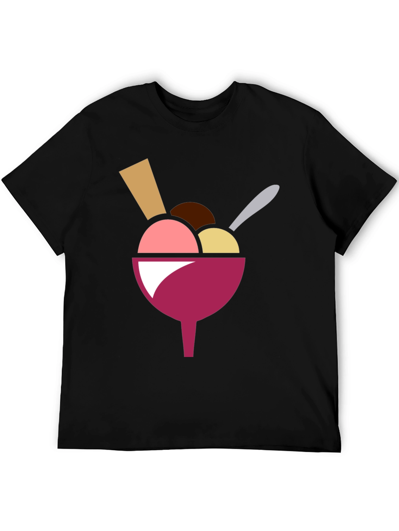 Ice Cream Graphic Mens T-Shirt