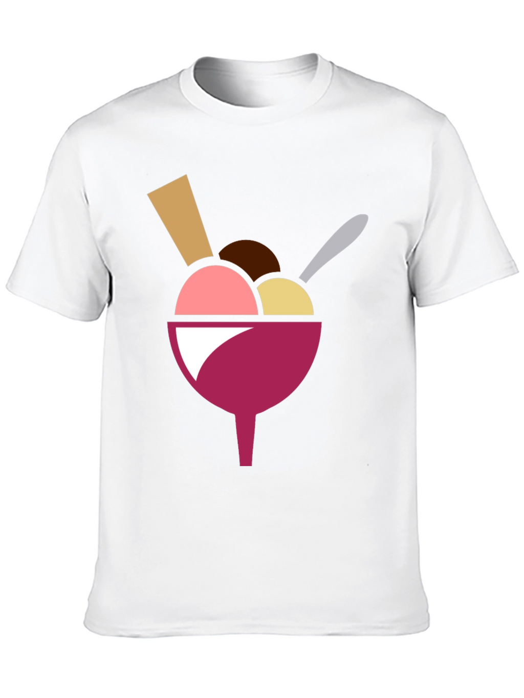 Ice Cream Graphic Mens T-Shirt