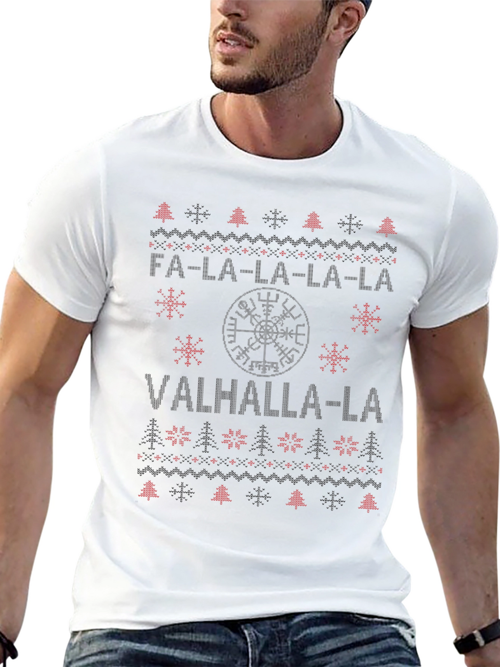 Fa-La-La-La Valhalla Viking Christmas Sweater T-Shirt