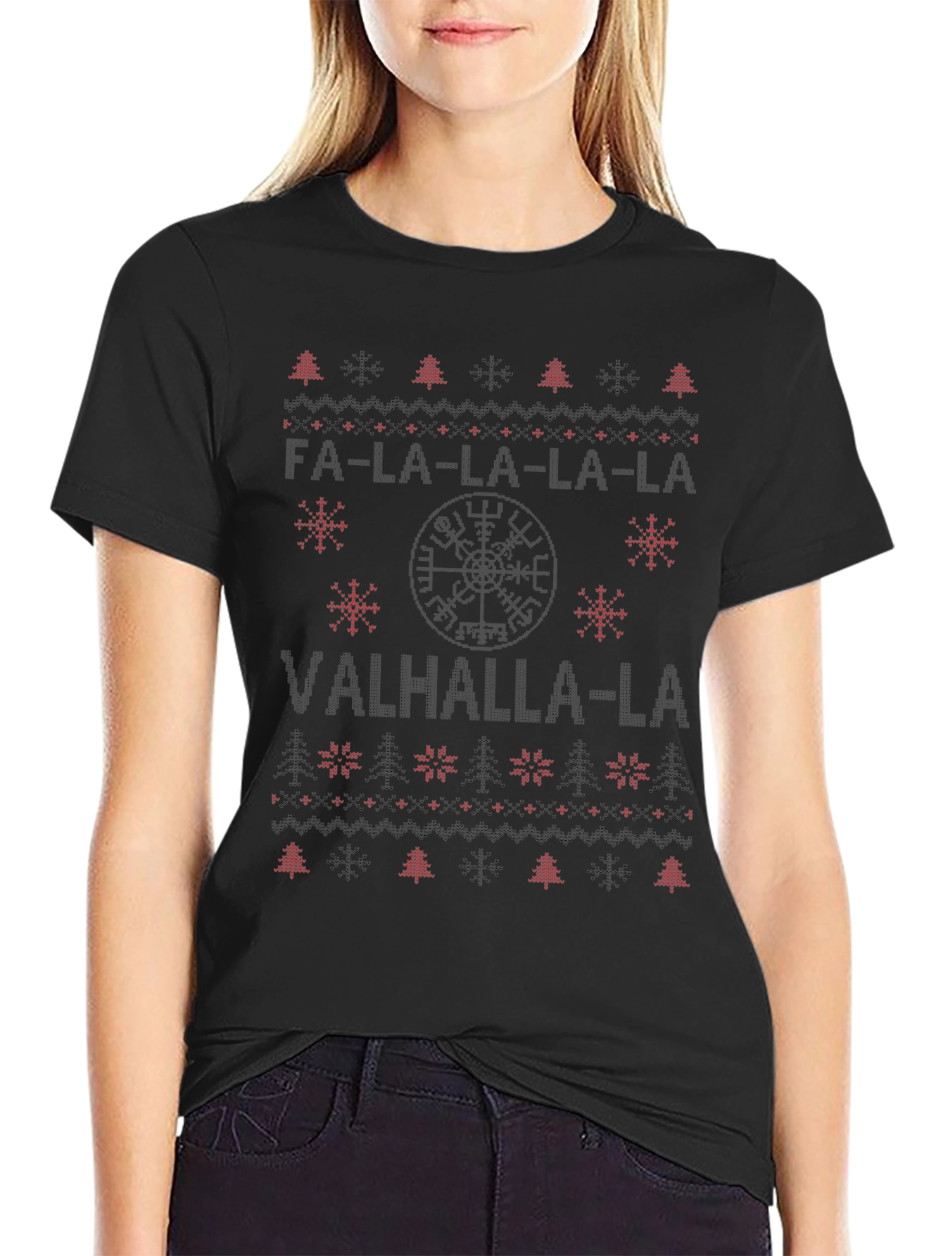 Fa-La-La-La Valhalla Viking Christmas Sweater T-Shirt