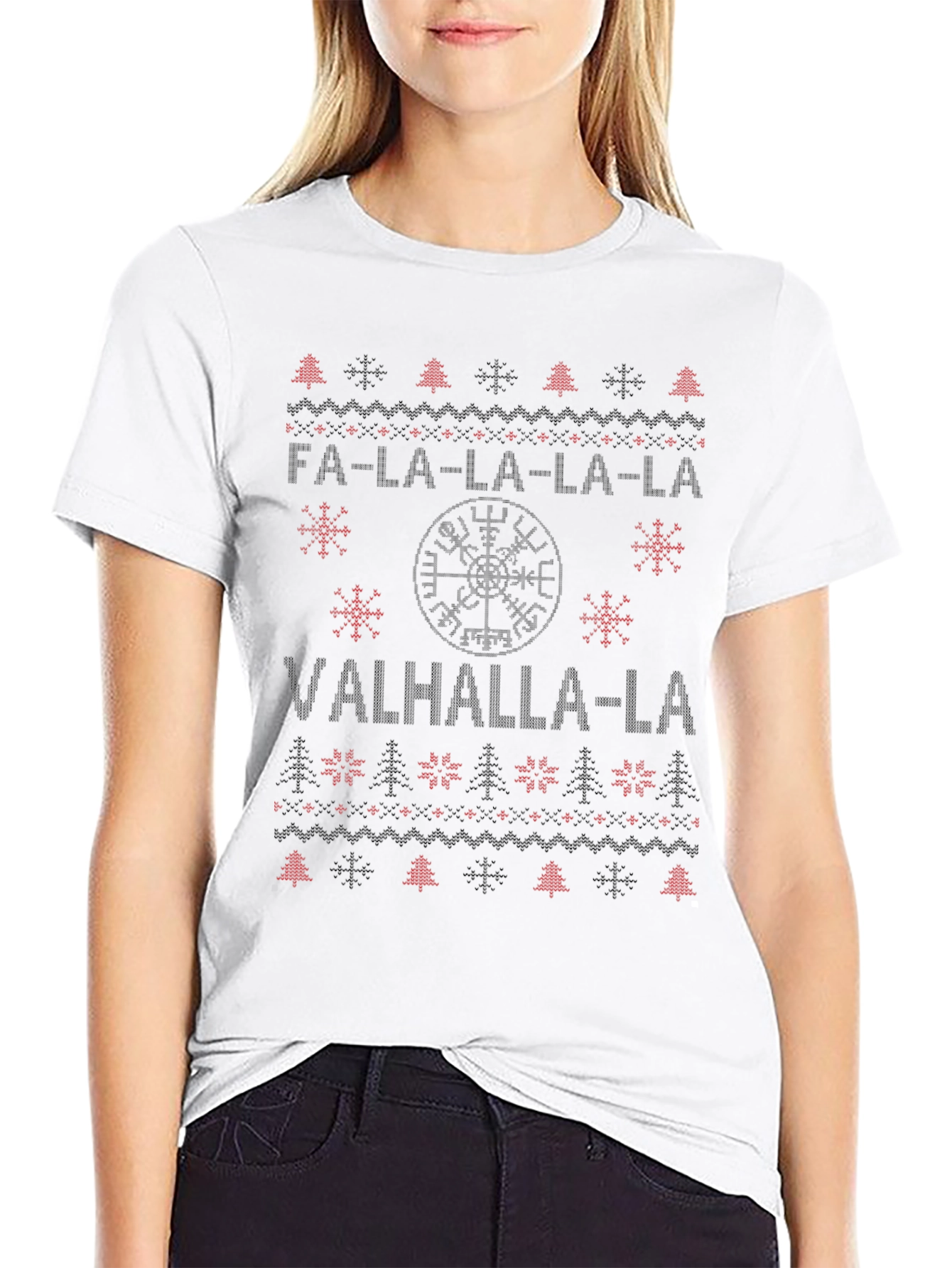 Fa-La-La-La Valhalla Viking Christmas Sweater T-Shirt