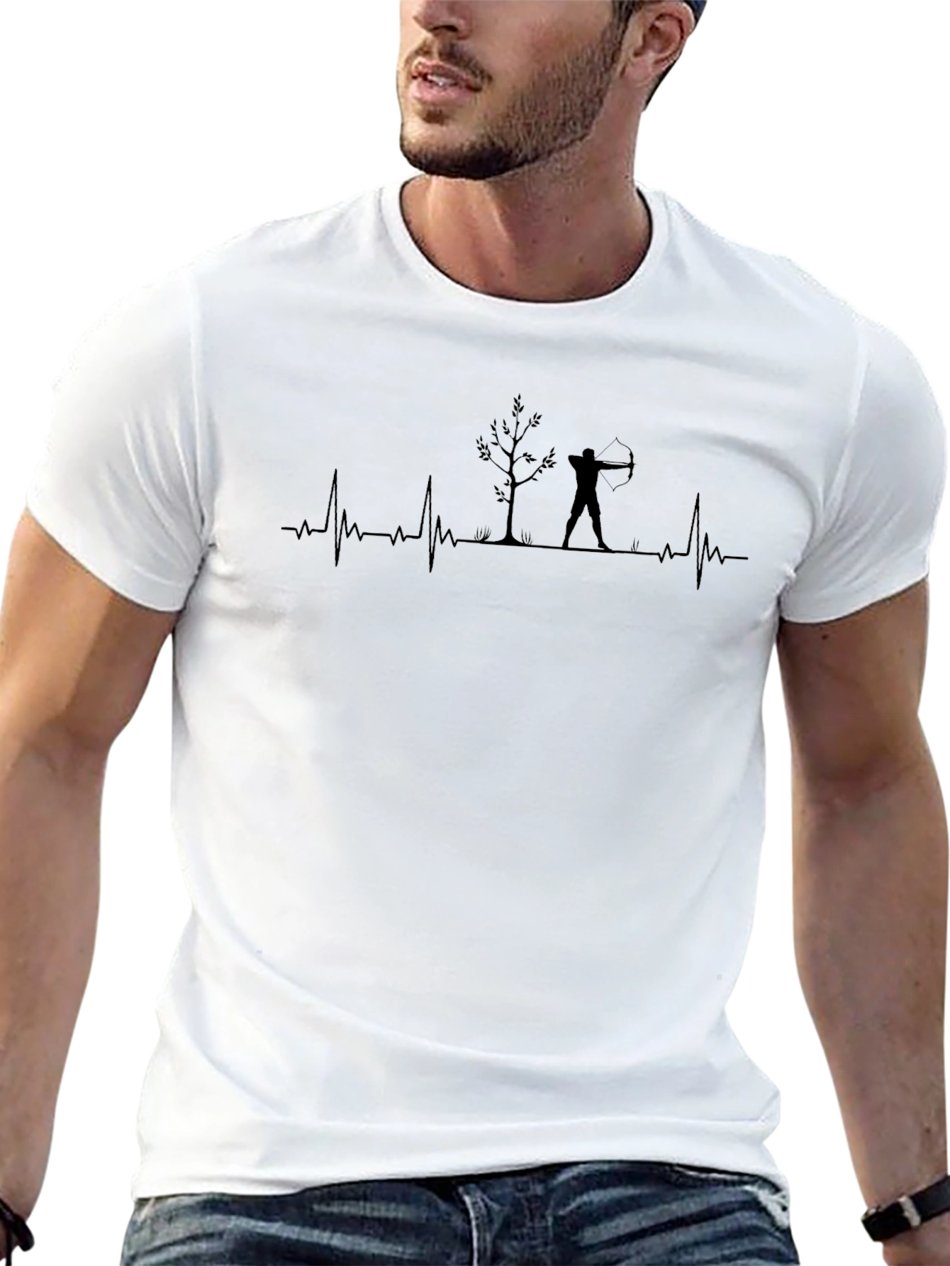 Archery Heartbeat T-Shirt - Nature Lovers Tee