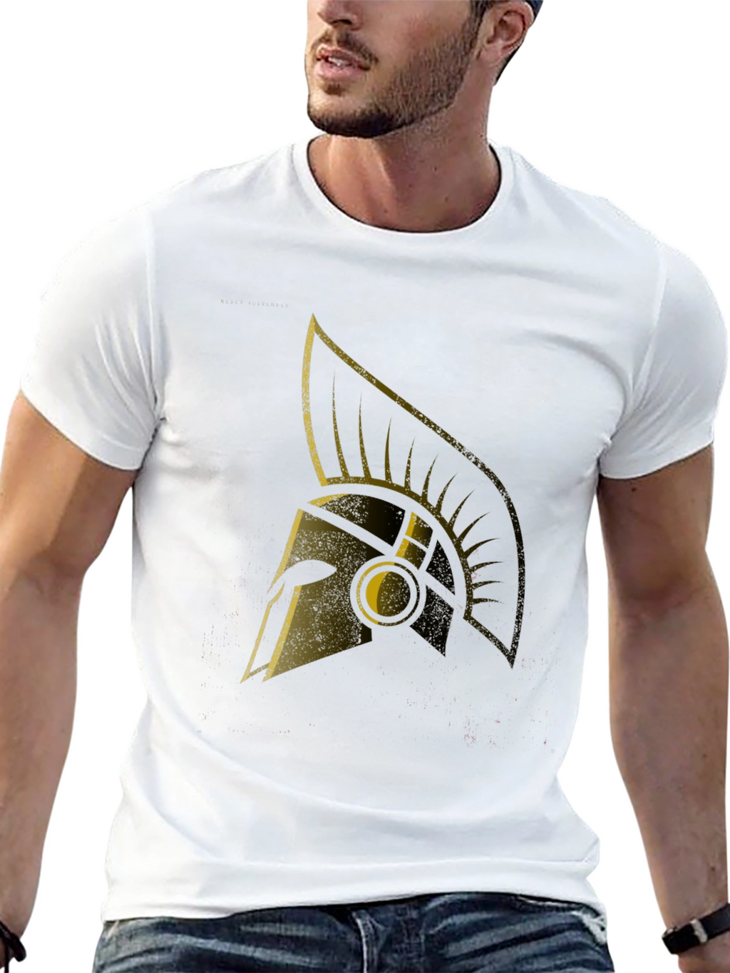 Spartan Helmet Graphic Tee - Warrior Style