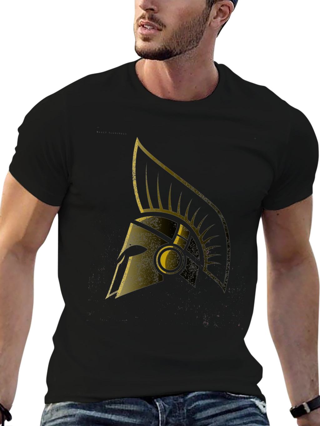 Spartan Helmet Graphic Tee - Warrior Style