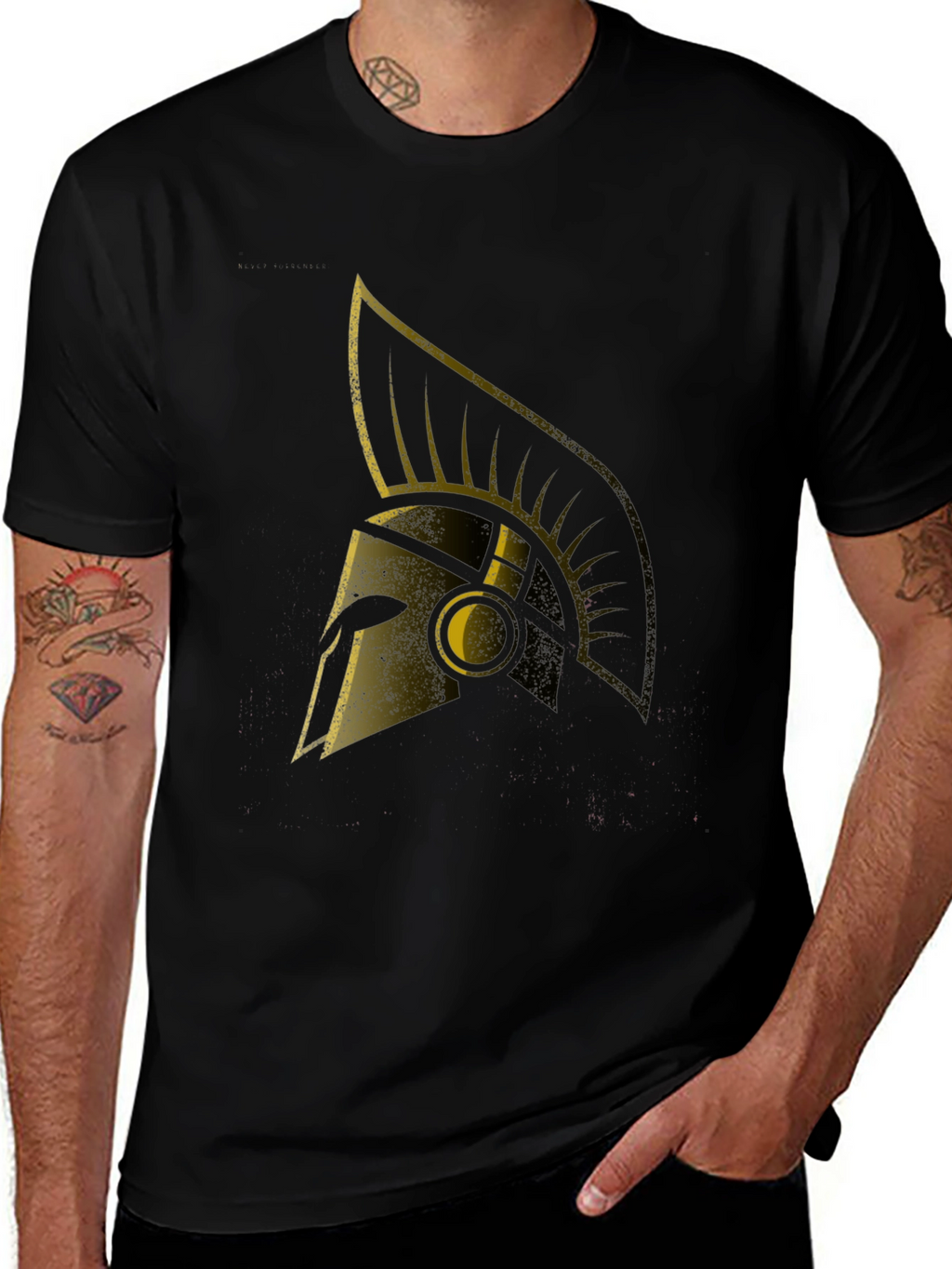 Spartan Helmet Graphic Tee - Warrior Style
