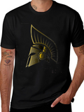 Spartan Helmet Graphic Tee - Warrior Style
