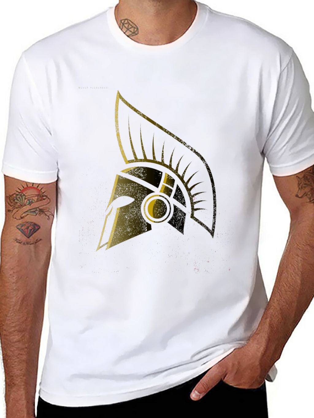 Spartan Helmet Graphic Tee - Warrior Style