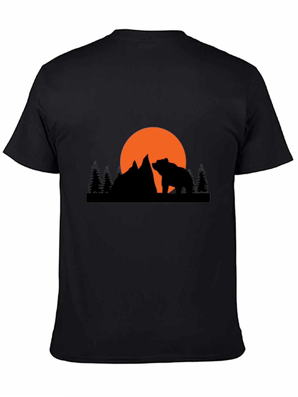 Bear Mountain Silhouette Graphic Tee - Black