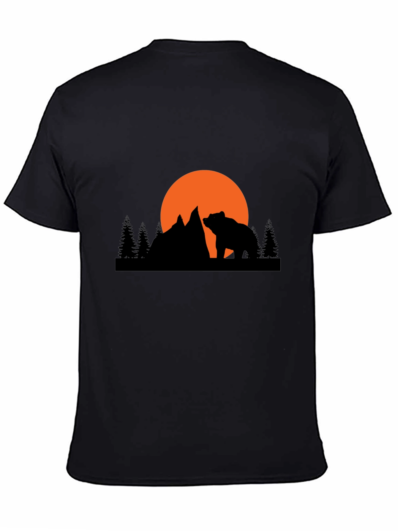 Bear Mountain Silhouette Graphic Tee - Black