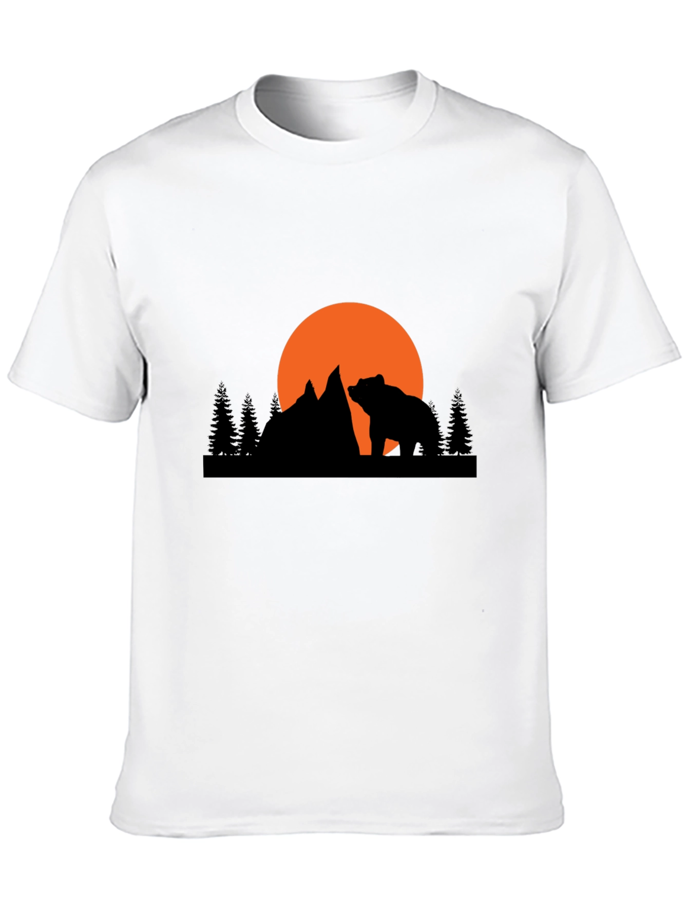 Bear Mountain Silhouette Graphic Tee - Black