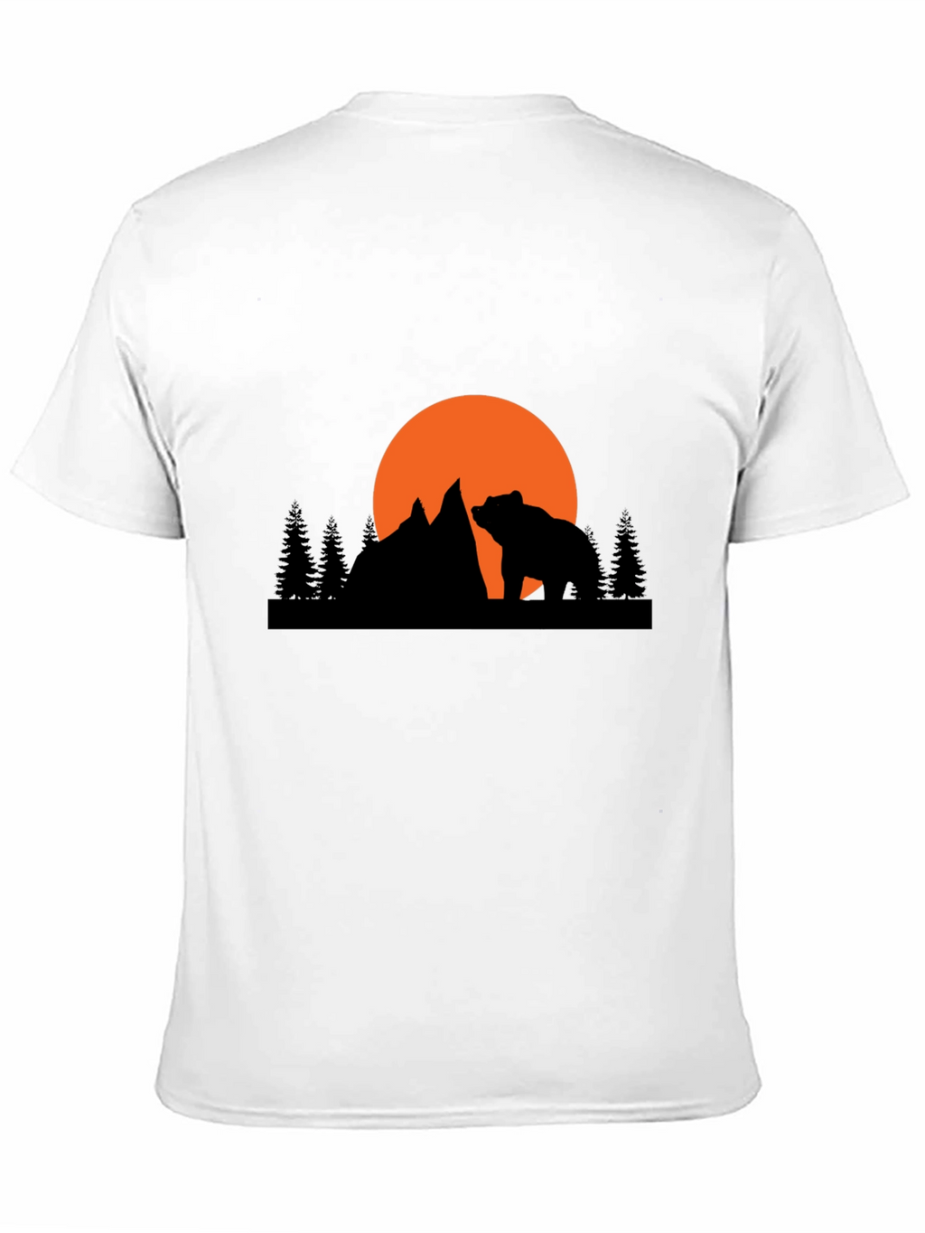 Bear Mountain Silhouette Graphic Tee - Black