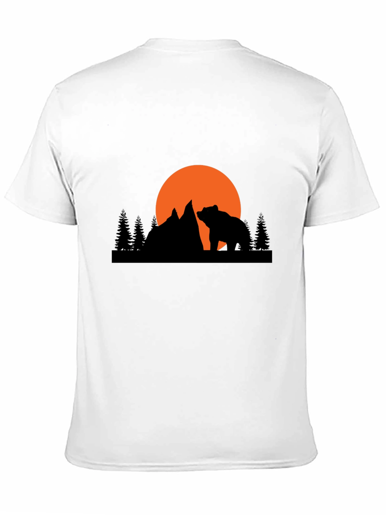 Bear Mountain Silhouette Graphic Tee - Black