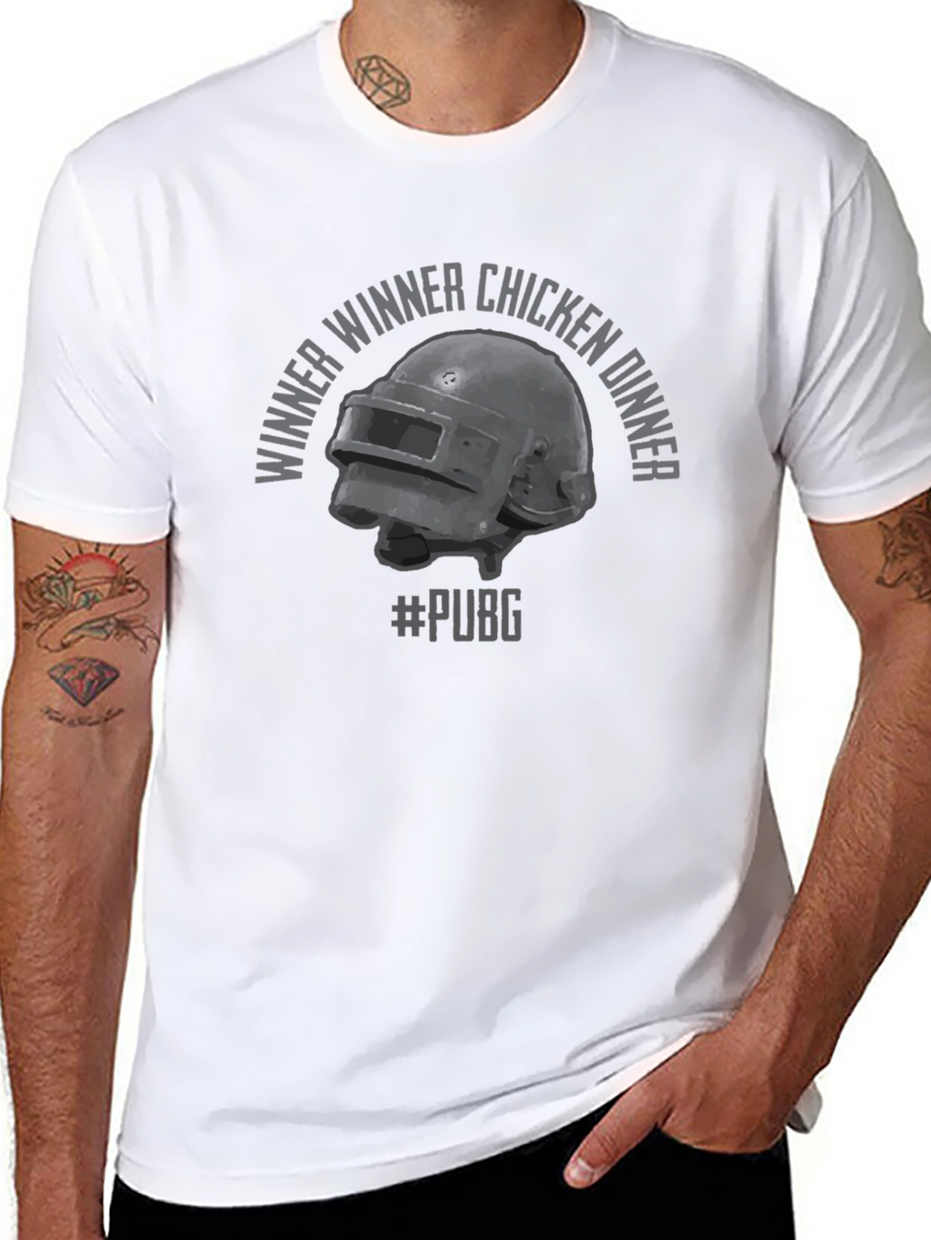 PUBG Winner Winner Chicken Dinner Black T-Shirt