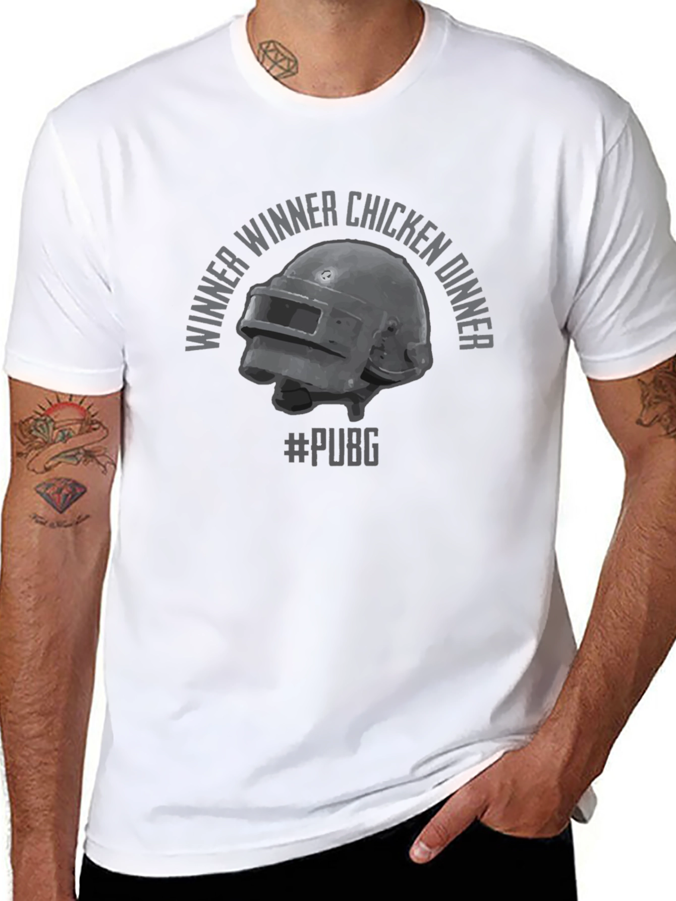 PUBG Winner Winner Chicken Dinner Black T-Shirt