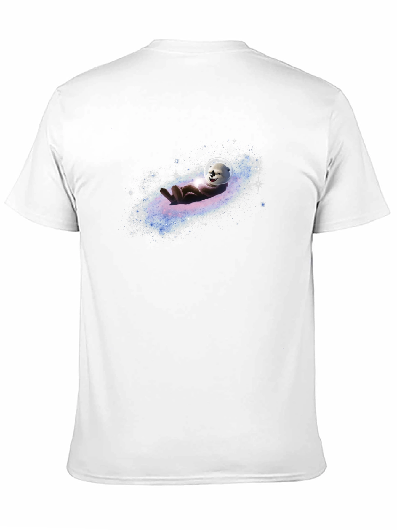 Otter Astronaut Relaxing in Space Graphic Tee