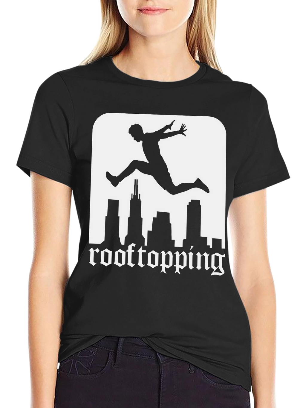 Rooftopping Graphic Tee - Urban Style