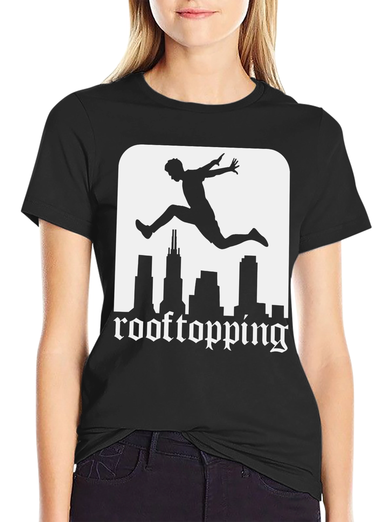 Rooftopping Graphic Tee - Urban Style