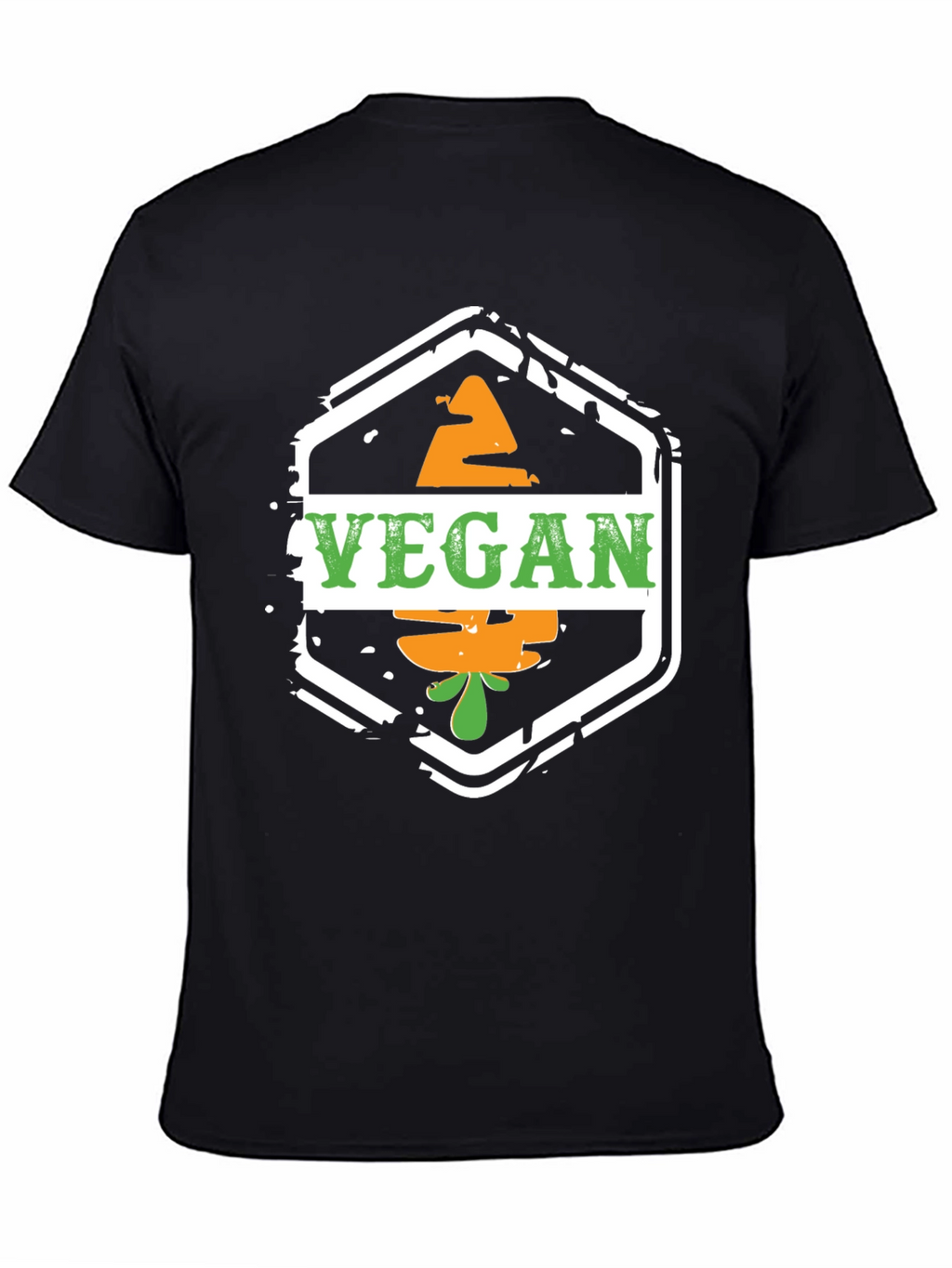 Vegan Carrot T-Shirt - Black Graphic Tee