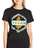 Vegan Carrot T-Shirt - Black Graphic Tee