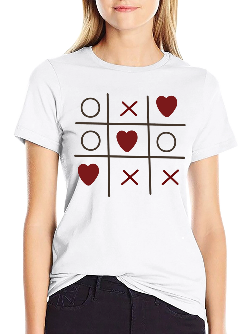 Tic-Tac-Toe Love T-Shirt - Valentines Day Special