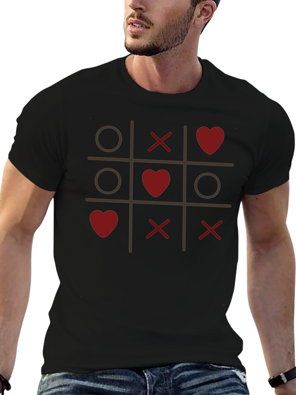 Tic-Tac-Toe Love T-Shirt - Valentines Day Special