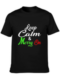 Keep Calm & Merry On Graphic Tee