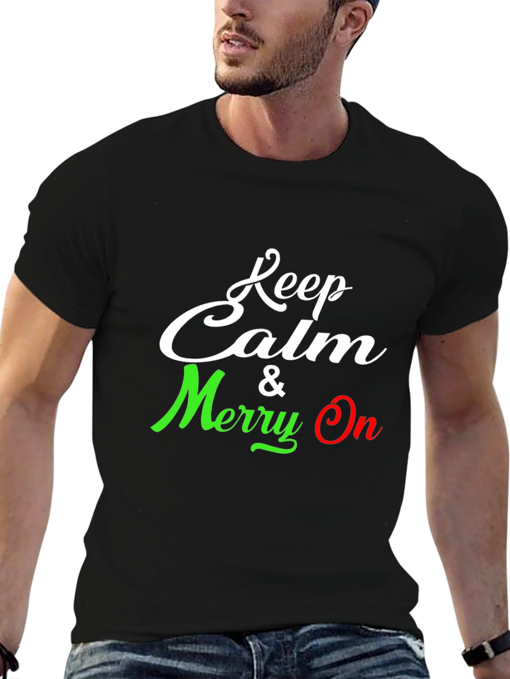 Keep Calm & Merry On Graphic Tee