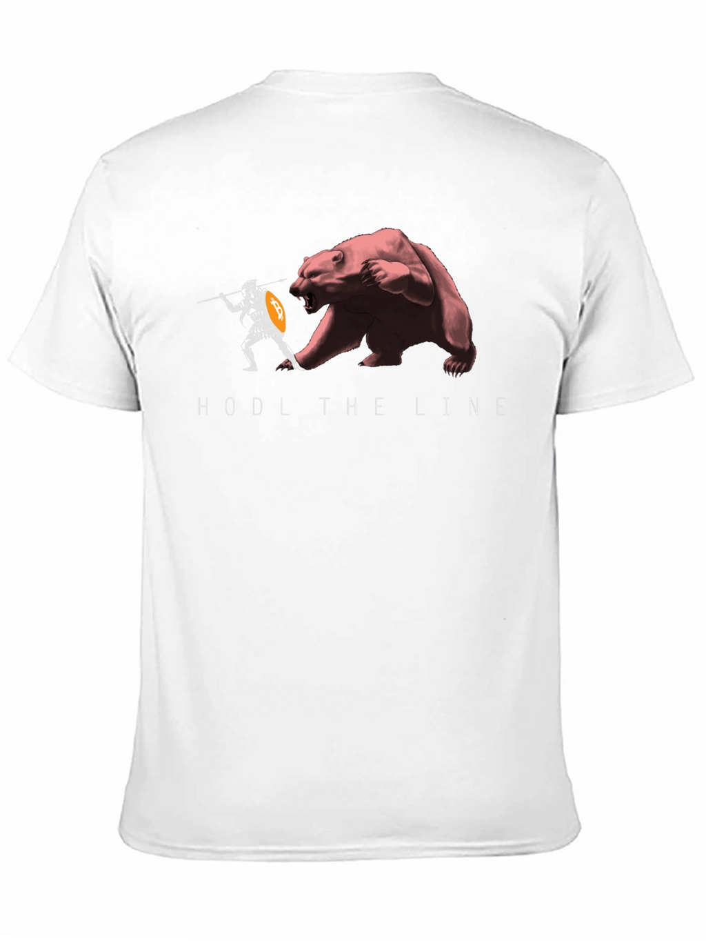 HODL The Line Black T-Shirt - Crypto Warrior