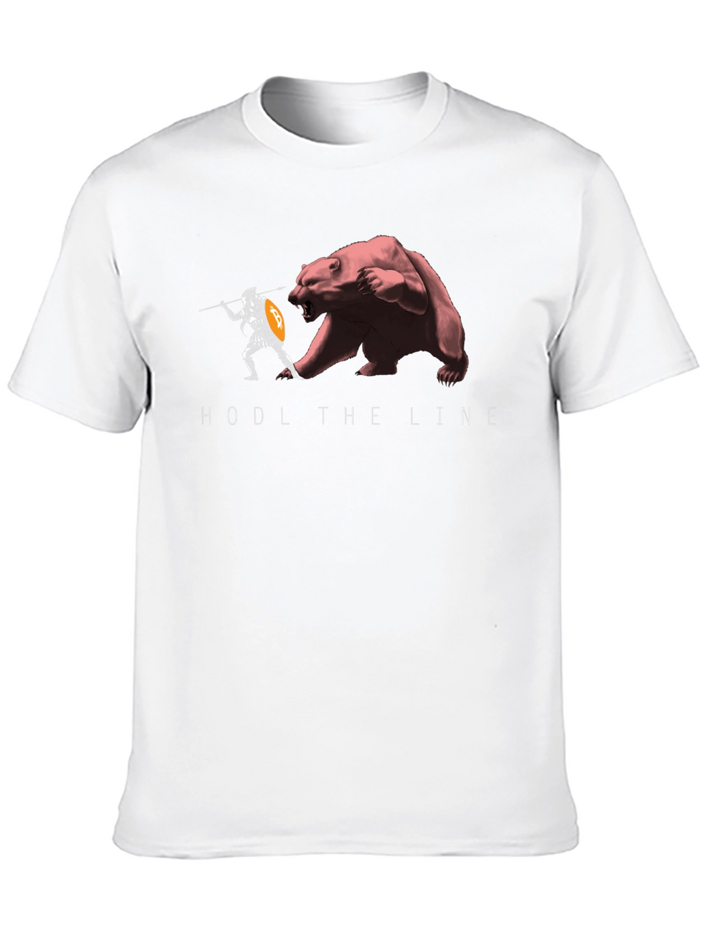 HODL The Line Black T-Shirt - Crypto Warrior