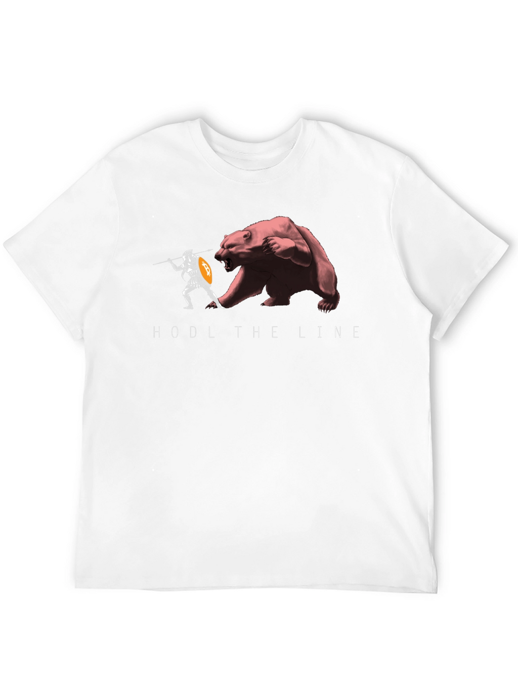 HODL The Line Black T-Shirt - Crypto Warrior