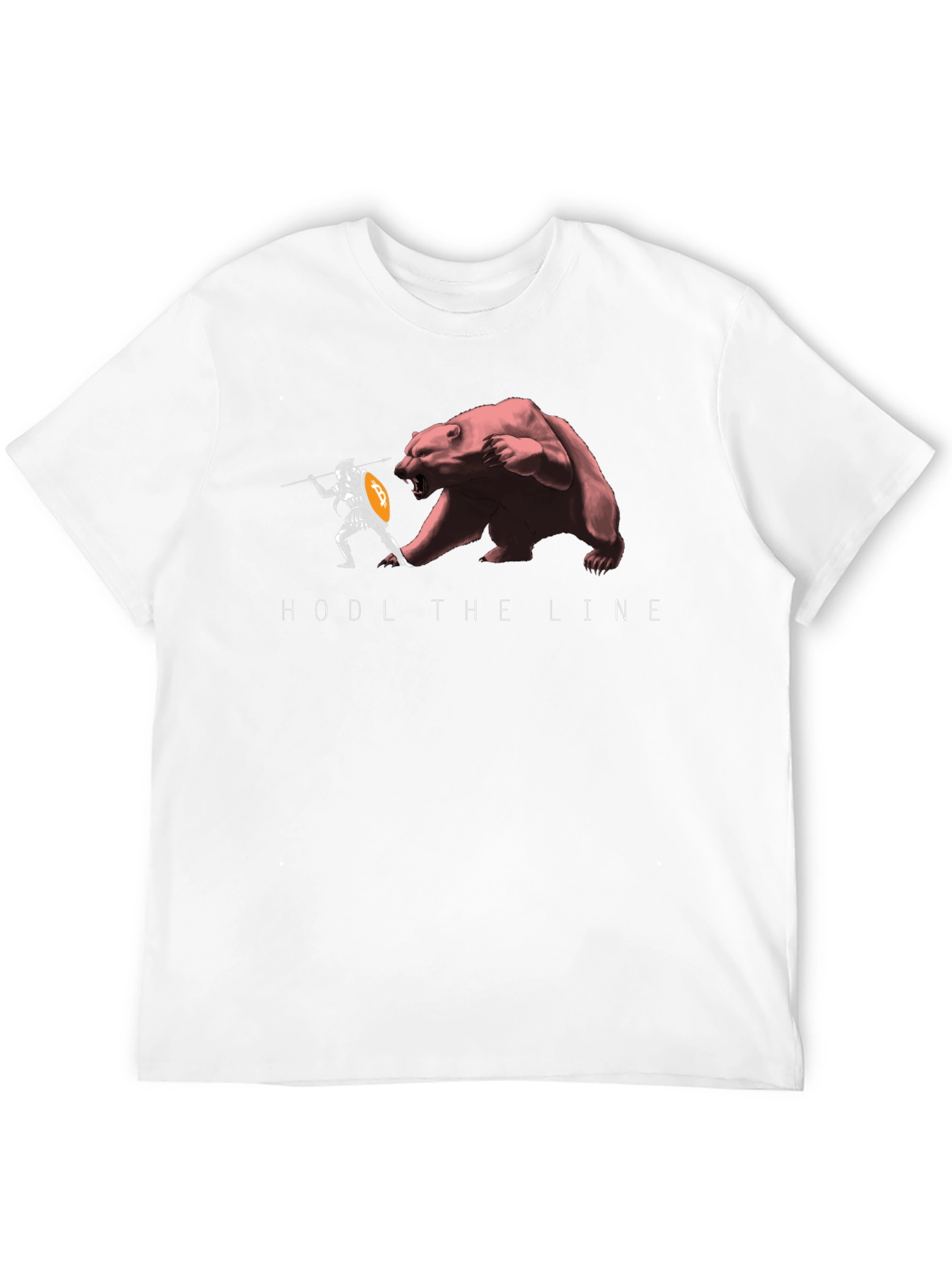 HODL The Line Black T-Shirt - Crypto Warrior