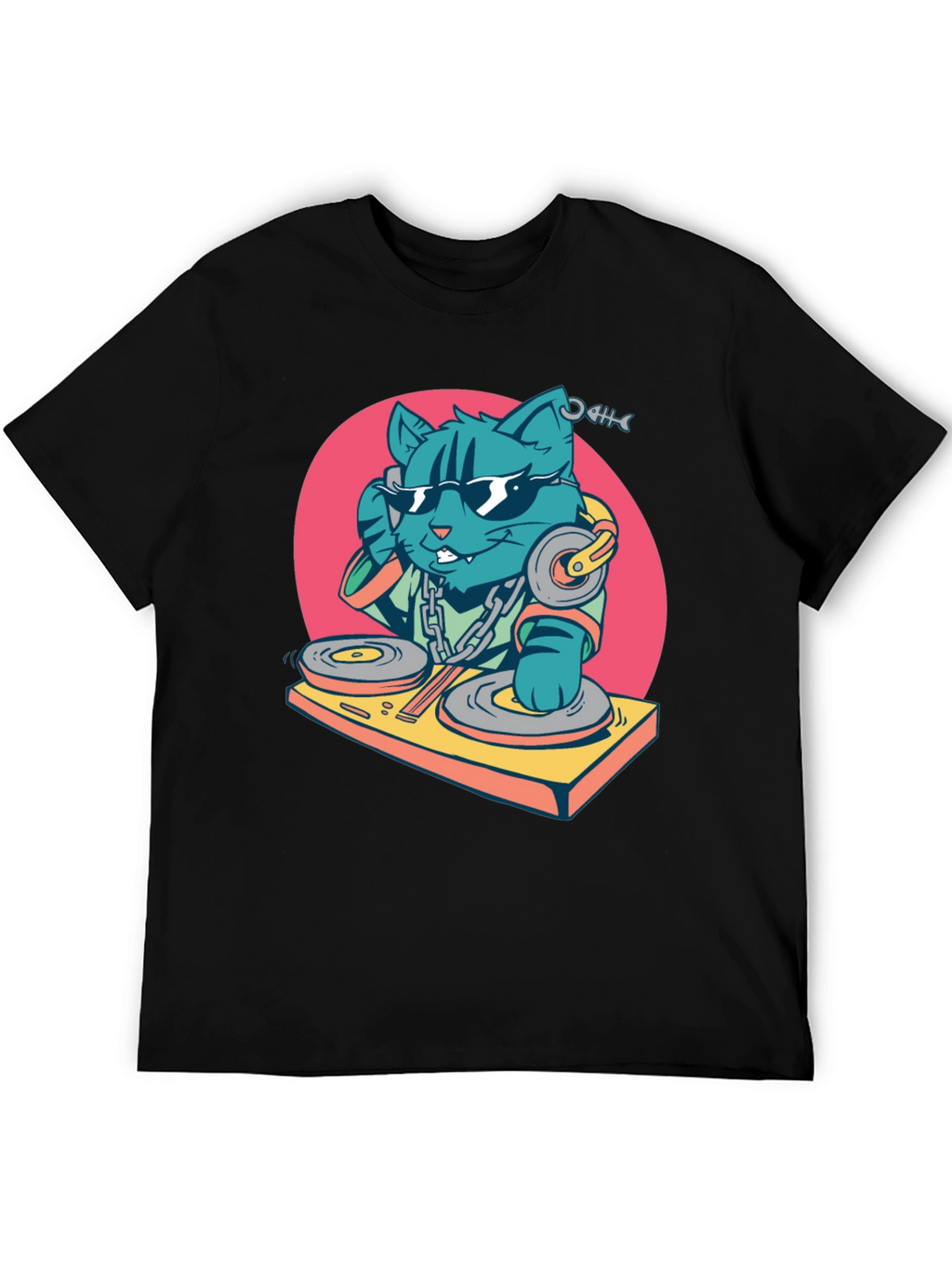 DJ Cat T-Shirt - Cool Graphic Tee