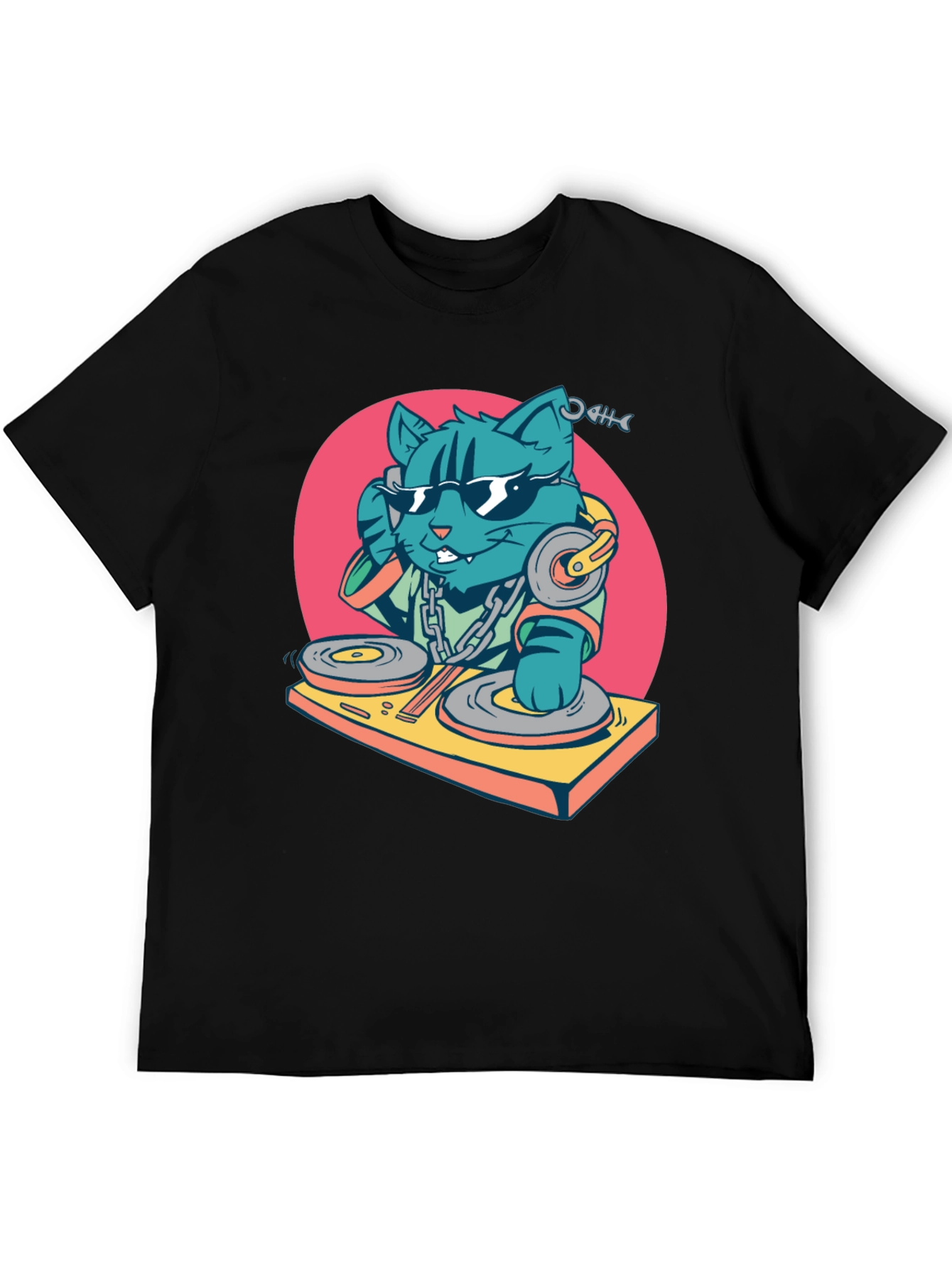 DJ Cat T-Shirt - Cool Graphic Tee