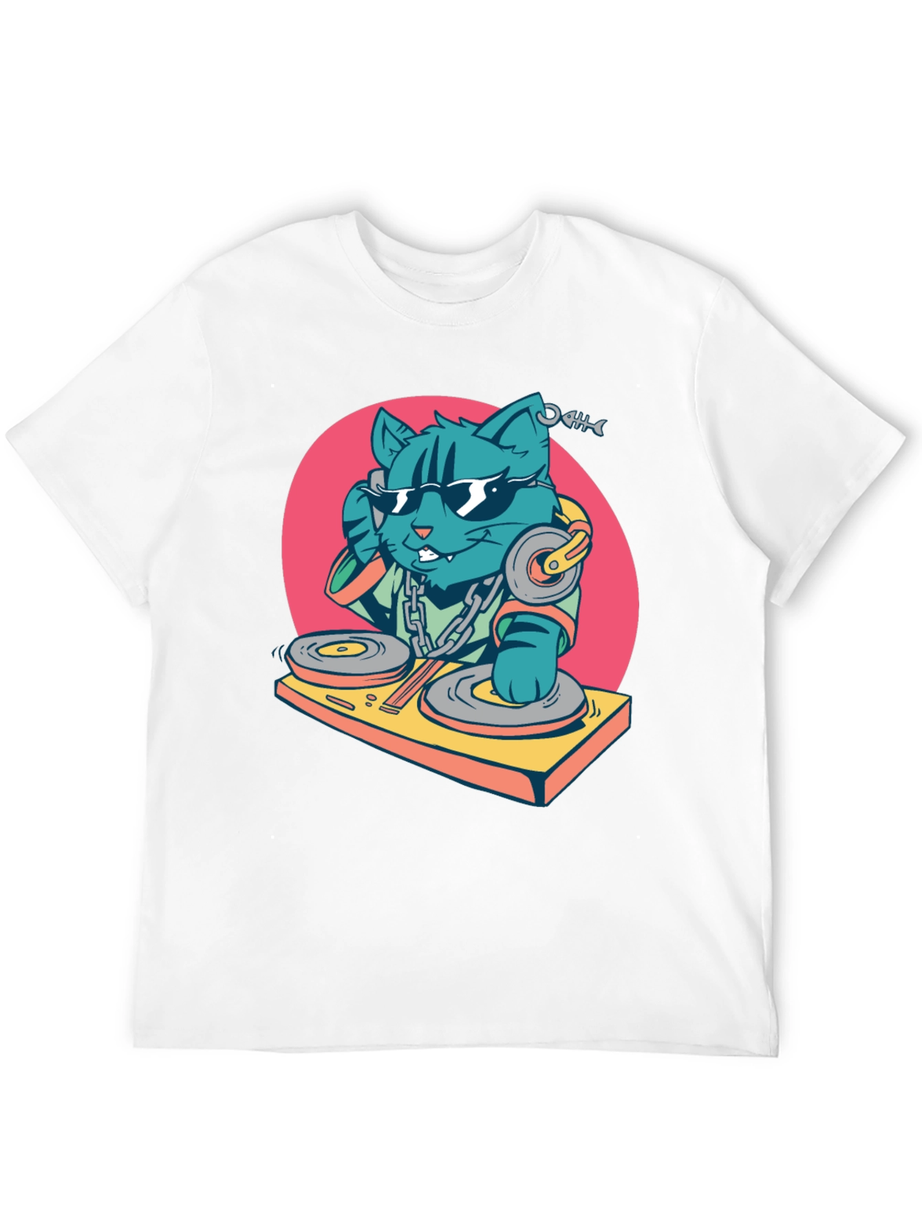 DJ Cat T-Shirt - Cool Graphic Tee