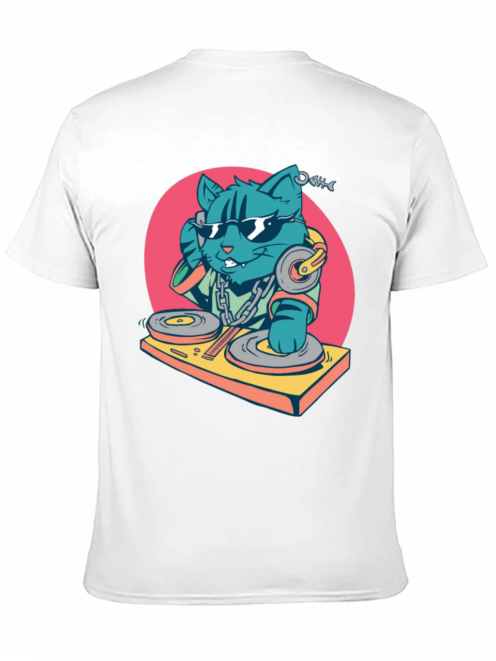 DJ Cat T-Shirt - Cool Graphic Tee