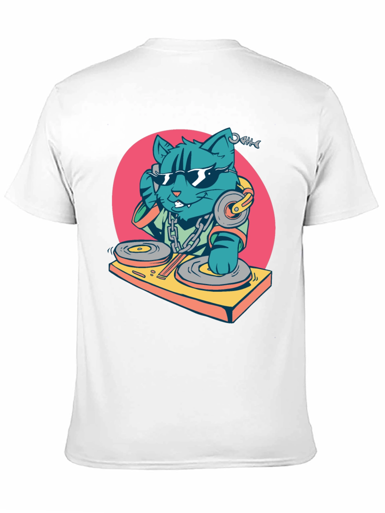 DJ Cat T-Shirt - Cool Graphic Tee
