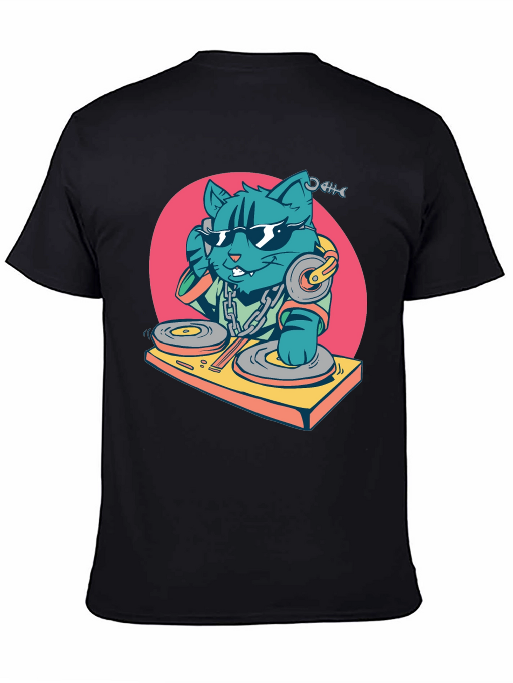 DJ Cat T-Shirt - Cool Graphic Tee