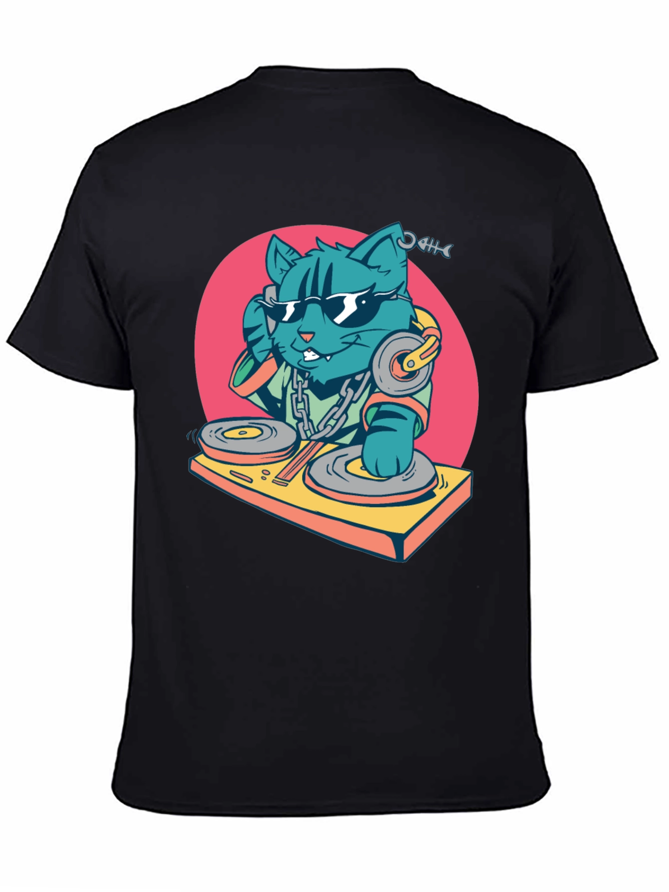 DJ Cat T-Shirt - Cool Graphic Tee