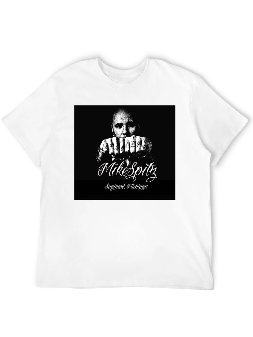 Mike Spitz Black Graphic T-Shirt