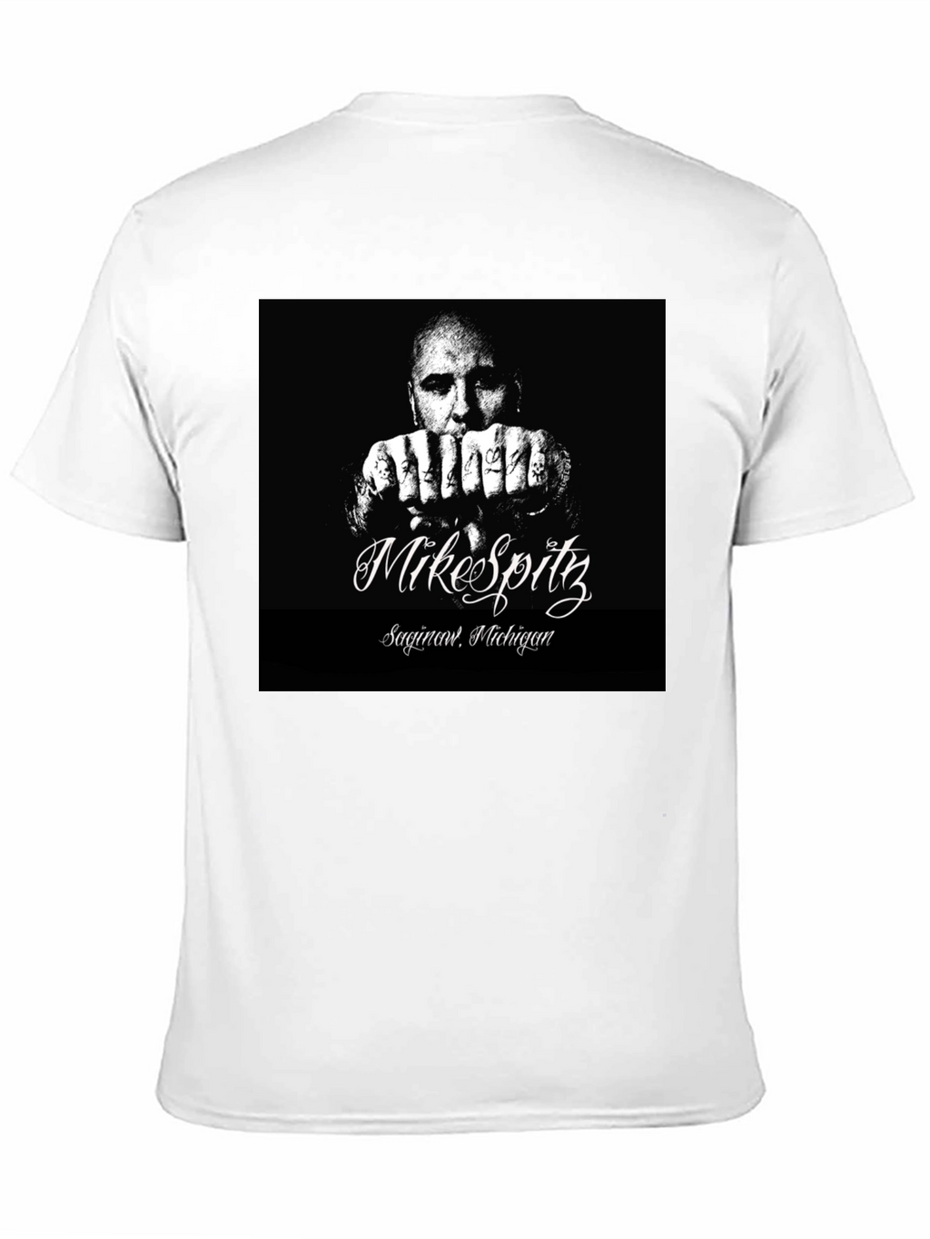 Mike Spitz Black Graphic T-Shirt