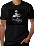 Mike Spitz Black Graphic T-Shirt
