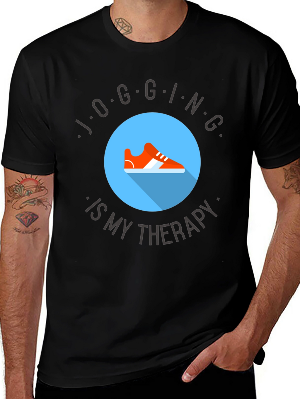 Jogging Therapy Tee - Comfort & Style