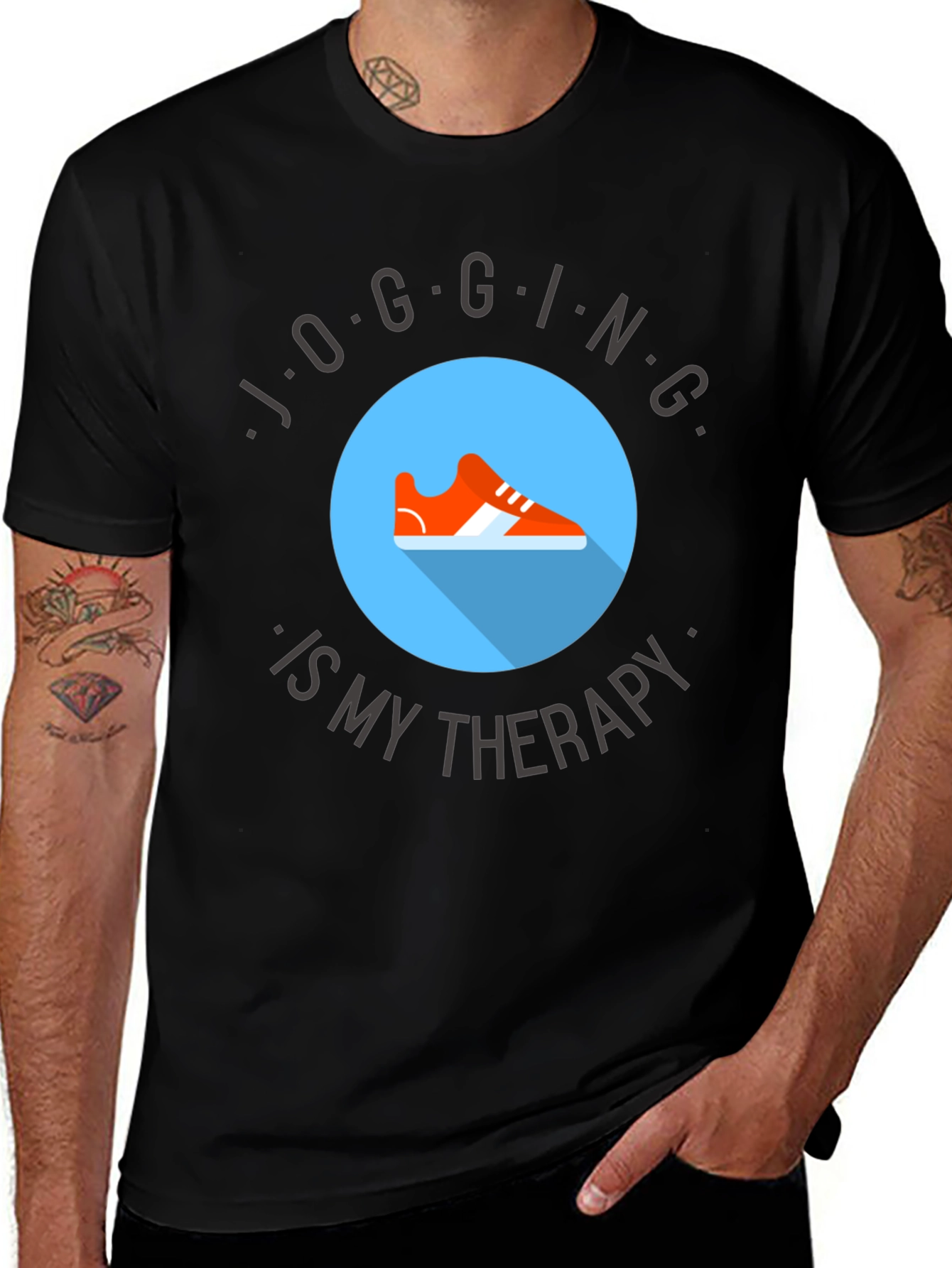 Jogging Therapy Tee - Comfort & Style