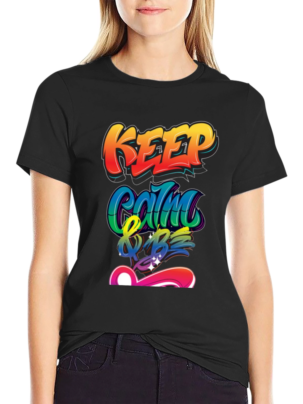 Keep Calm & Be T-Shirt - Graffiti Style Design